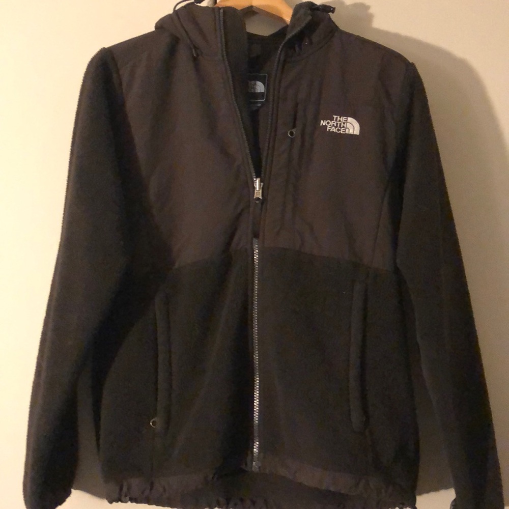 North Face Brown Fleece Zip-Up